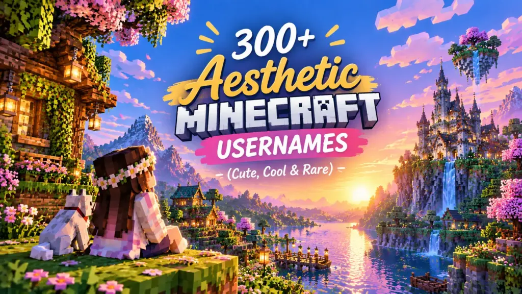 300+ Aesthetic Minecraft Usernames (Cute, Cool & Rare)