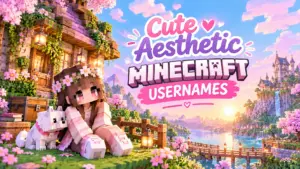 300+ Aesthetic Minecraft Usernames (Cute, Cool & Rare) Cute Aesthetic Minecraft Usernames