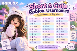 Short Cute Roblox Usernames