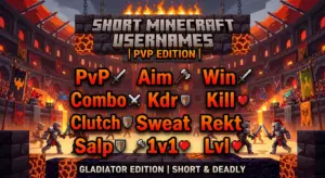 Short Minecraft Names for PvP 