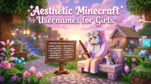 200+ Minecraft Usernames for Girls (Cute, Cool & Unique) Aesthetic Minecraft Usernames for Girls