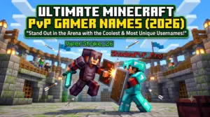 Minecraft Gamers Names: 500+ Cool, Unique & Pro Ideas Minecraft PvP Gamer Names