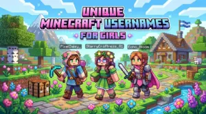 200+ Minecraft Usernames for Girls (Cute, Cool & Unique) Unique Minecraft Usernames for Girls