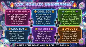 Y2K Aesthetic Roblox Usernames