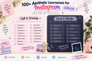 Aesthetic Usernames for Instagram: 100+ Ideas for 2026 100+ Aesthetic Usernames for Instagram (2026 List)