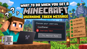 What to Do When You Get a Minecraft Username Taken Message 