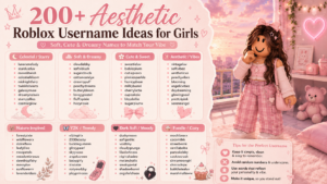 aesthetic roblox usernames for girls