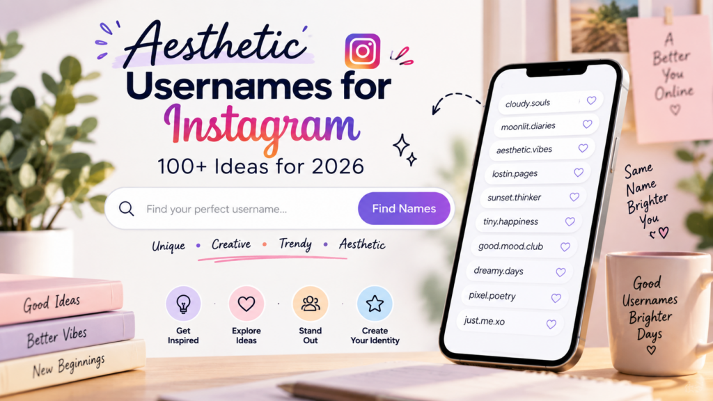 Aesthetic Usernames for Instagram