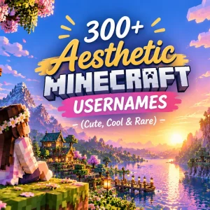 300+ Aesthetic Minecraft Usernames (Cute, Cool & Rare)