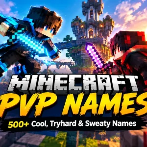 Minecraft PvP Names: 500+ Cool, Tryhard & Sweaty Names