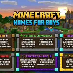 Minecraft Names for Boys