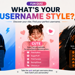 cool vs cute vs badass username