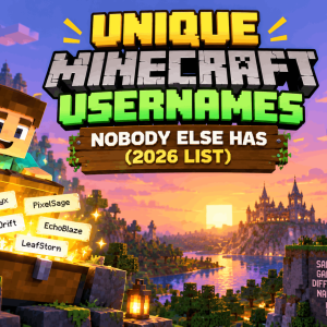 Unique Minecraft Usernames (2026 List)